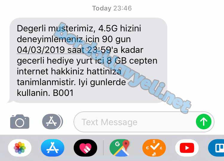 türk telekom 8 gb bedava internet